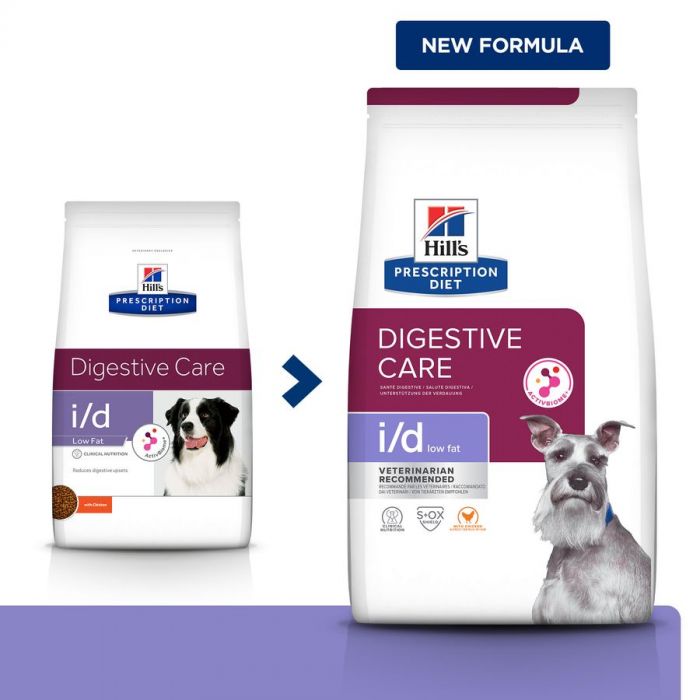 Hills Canine I/D Digestive Care Low Fat Vet Pet IE