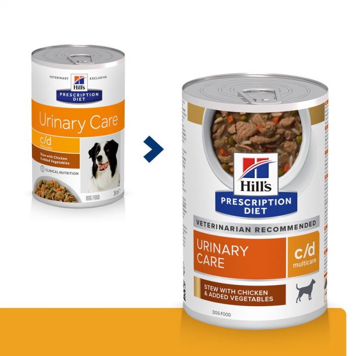 Hills Canine C D Urinary Care Stew Chicken Veg 354g 1x12Tins Vet