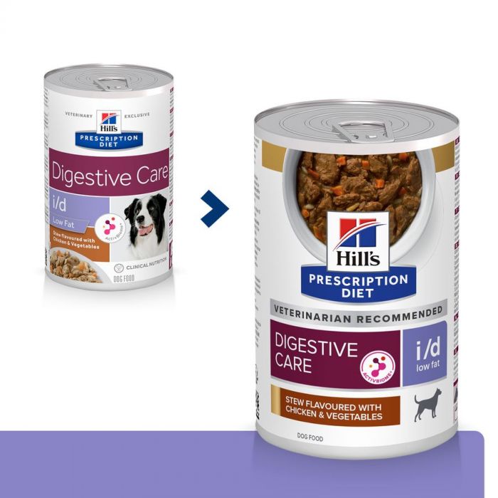 Hills Canine I D Digestive Care Low Fat Stew with Chicken 354g