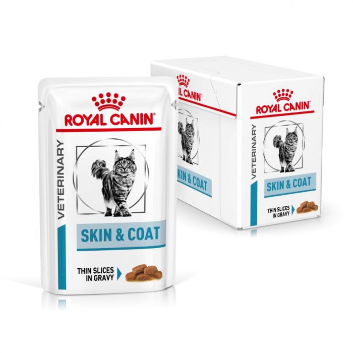 ROYAL CANIN Feline Skin Coat Adult Wet Cat Food 85g 1x48pch