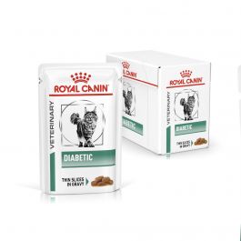 ROYAL CANIN Diabetic Adult Wet Cat Food 85g 1x48pch Vet Pet IE