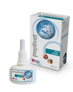 Peptivet Ear Drops 50ml Drops For Dogs & Cats