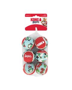 Kong Holiday SqueakAir Balls 6-pk Medium