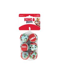 Kong Holiday SqueakAir Balls 6-pk Small