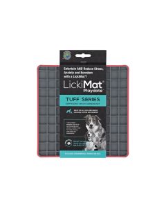 Lickimat Playdate Dog Tuff Red