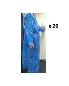 Disposable Overgowns 1x20 Blue