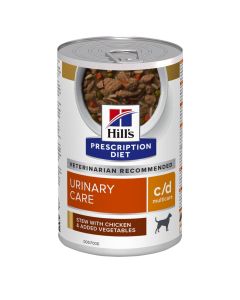 Hills Prescription Diet c/d Urinary Care Stew With Chicken Wet Dog food 12x354gm 605640