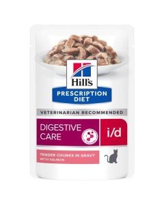 Hills Prescription Diet Feline i/d Salmon 4x12x85gm 606406