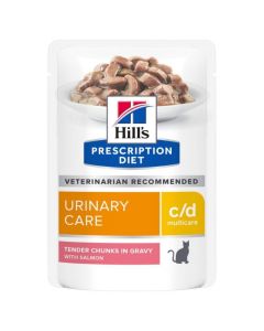 Hills Prescription Diet Feline c/d Salmon 12x85gm 607536