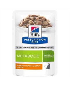 Hills Prescription Diet Feline  Metabolic Chicken 12x85gm 607555