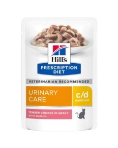 Hills Prescription Diet Feline c/d Urinary Stress Salmon 12x85gm 607561