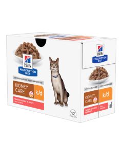 Hills Prescription Diet Feline k/d Salmon 12x85gm 607550