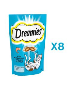 Dreamies Cat Treats Salmon 8x60gm