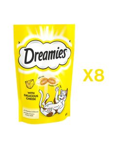 Dreamies Cat Treats Cheese 8x60gm