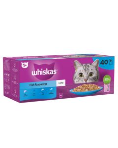 Pedigree Whiskas Fish Selection In Jelly 40x85gm