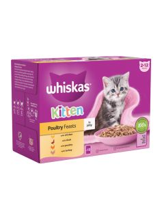 Pedigree Whiskas Kitten Mix Chunks In Jelly 48x85gm