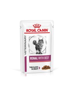 Royal Canin Renal Beef Adult Wet Cat Food 48x85gm